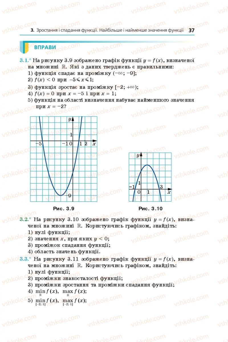 Страница 37 | Підручник Алгебра 9 клас А.Г. Мерзляк, В.Б. Полонський, М.С. Якір 2017 Поглиблене вивчення