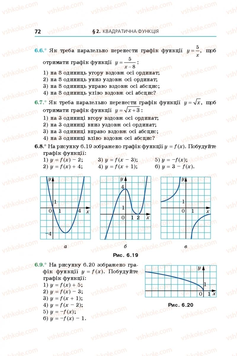 Страница 72 | Підручник Алгебра 9 клас А.Г. Мерзляк, В.Б. Полонський, М.С. Якір 2017 Поглиблене вивчення