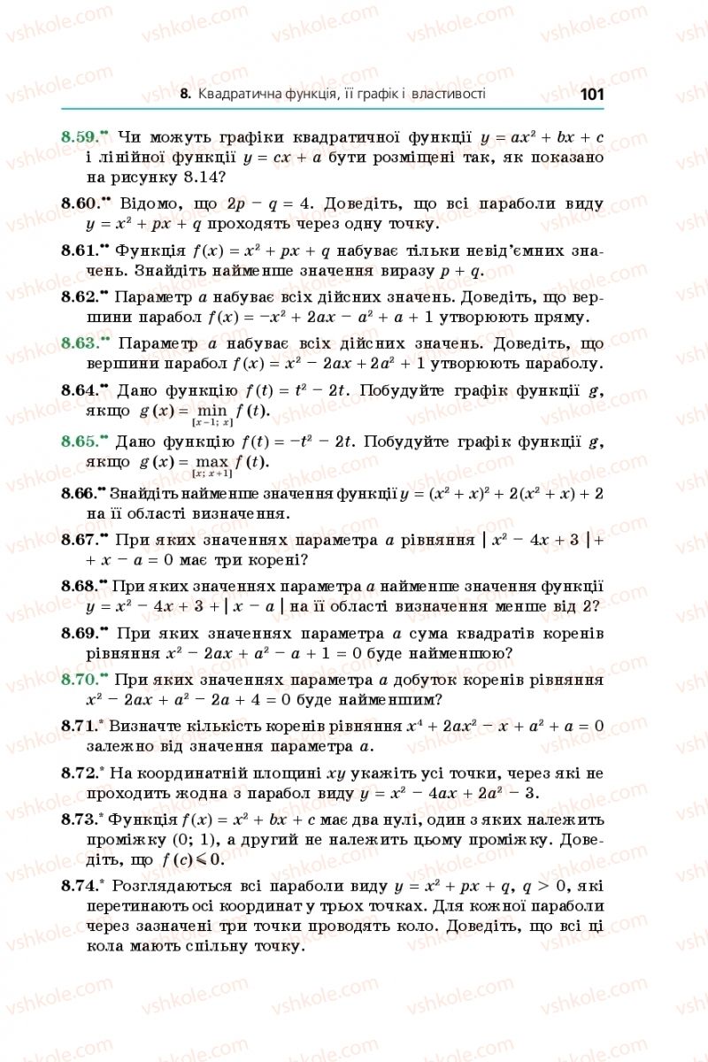 Страница 101 | Підручник Алгебра 9 клас А.Г. Мерзляк, В.Б. Полонський, М.С. Якір 2017 Поглиблене вивчення