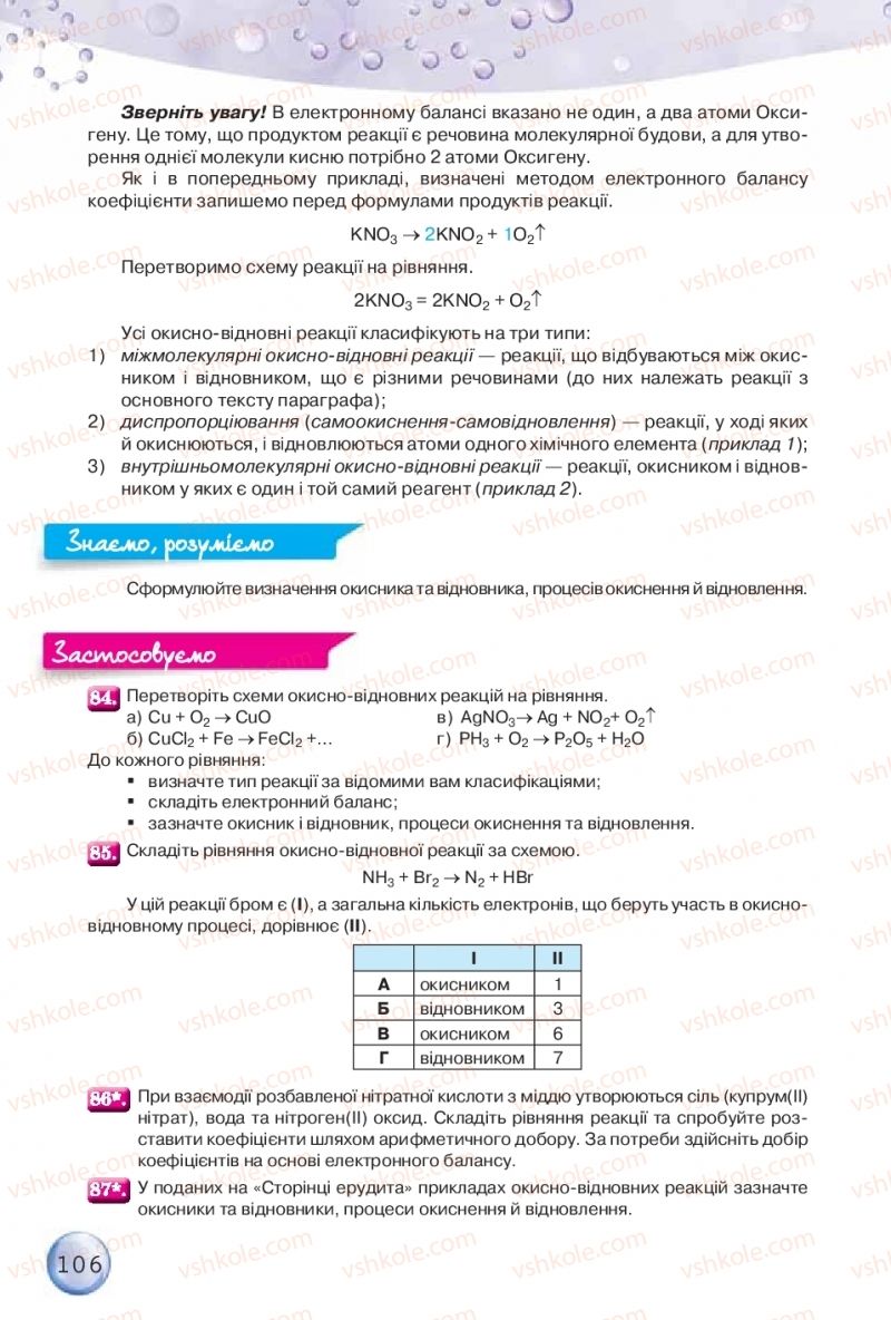 Страница 106 | Підручник Хімія 9 клас О.Г. Ярошенко 2017