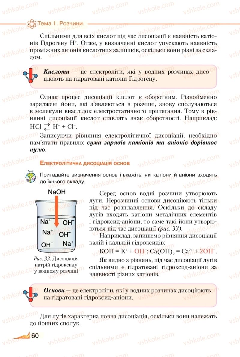 Страница 60 | Підручник Хімія 9 клас М.М. Савчин 2017