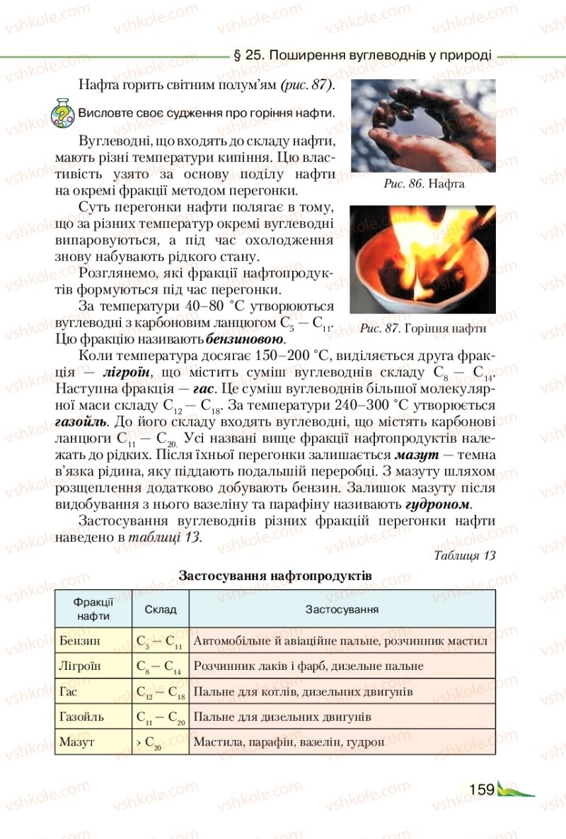 Страница 159 | Підручник Хімія 9 клас М.М. Савчин 2017