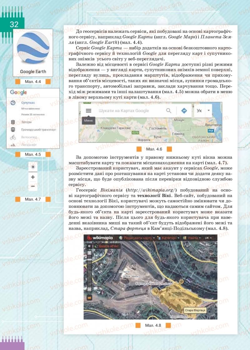 Страница 32 | Підручник Інформатика 9 клас Н.В. Морзе, О.В. Барна, В.П. Вембер 2017