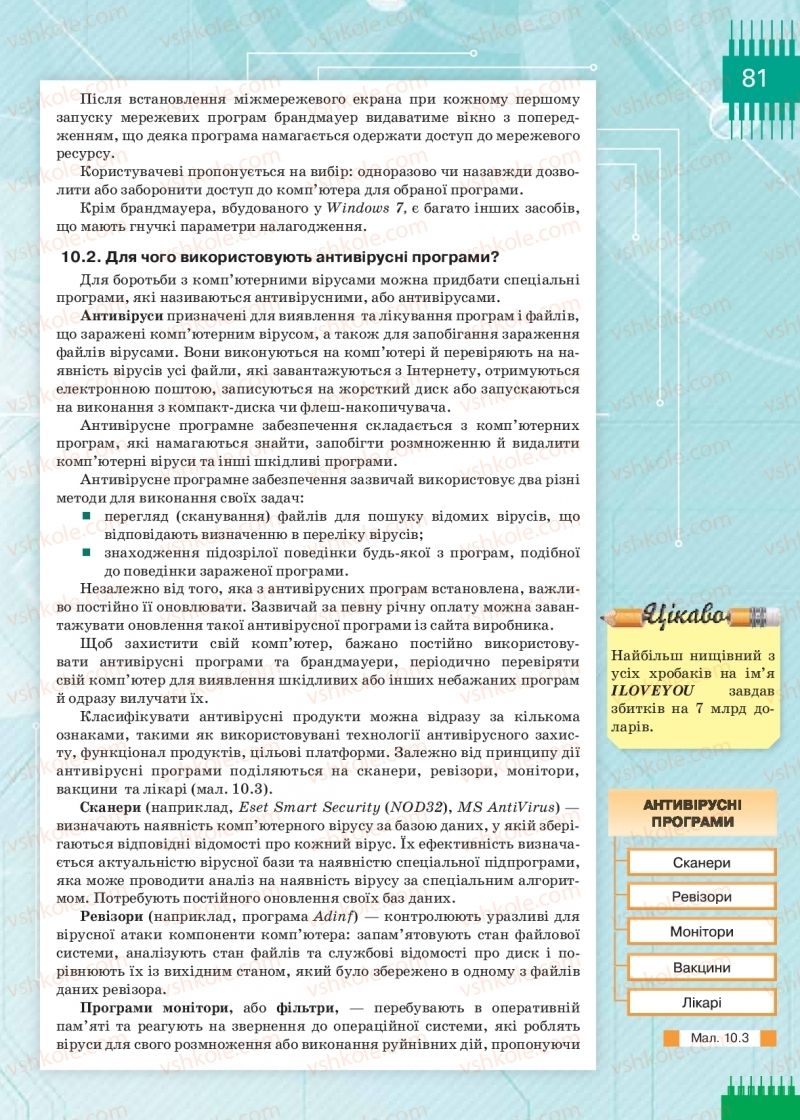 Страница 81 | Підручник Інформатика 9 клас Н.В. Морзе, О.В. Барна, В.П. Вембер 2017