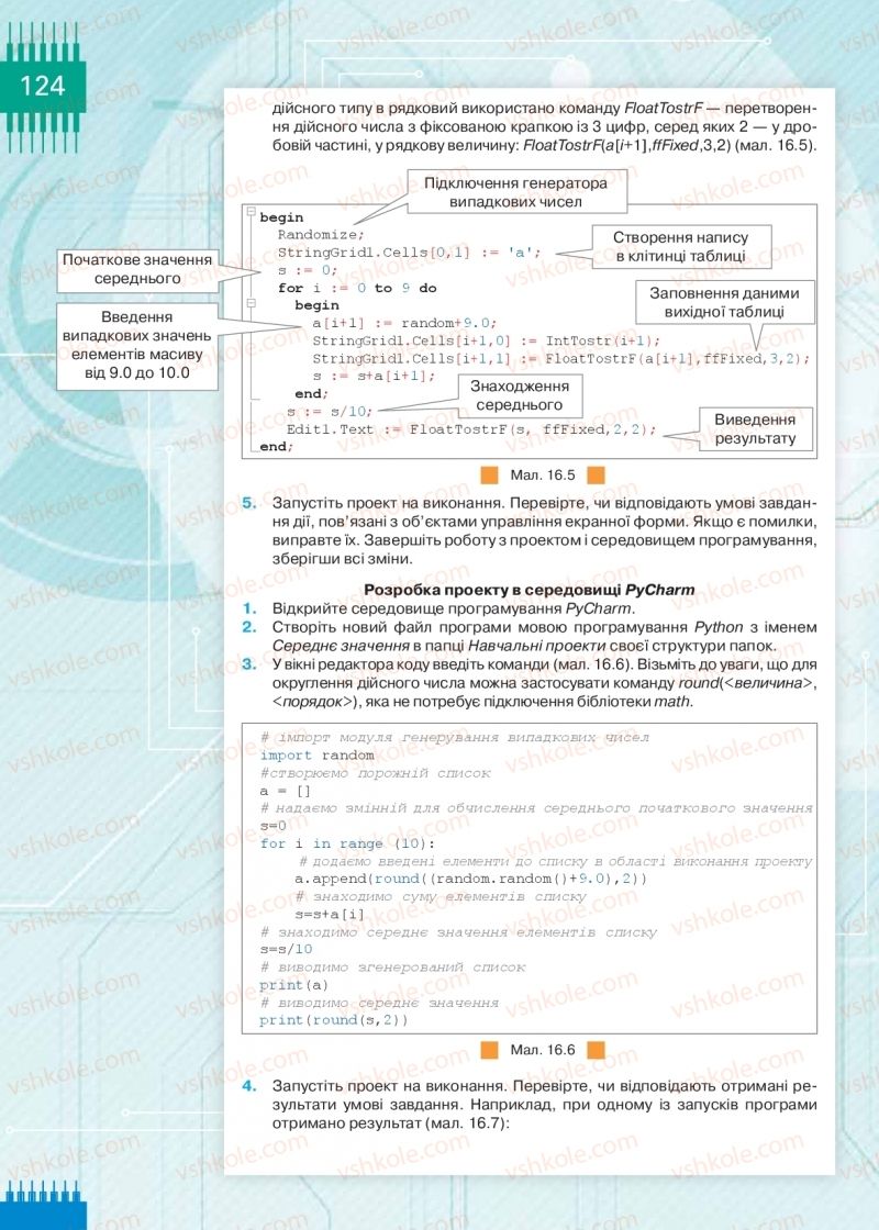 Страница 124 | Підручник Інформатика 9 клас Н.В. Морзе, О.В. Барна, В.П. Вембер 2017