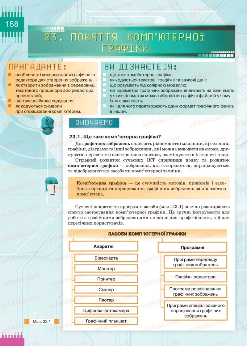 Страница 158 | Підручник Інформатика 9 клас Н.В. Морзе, О.В. Барна, В.П. Вембер 2017