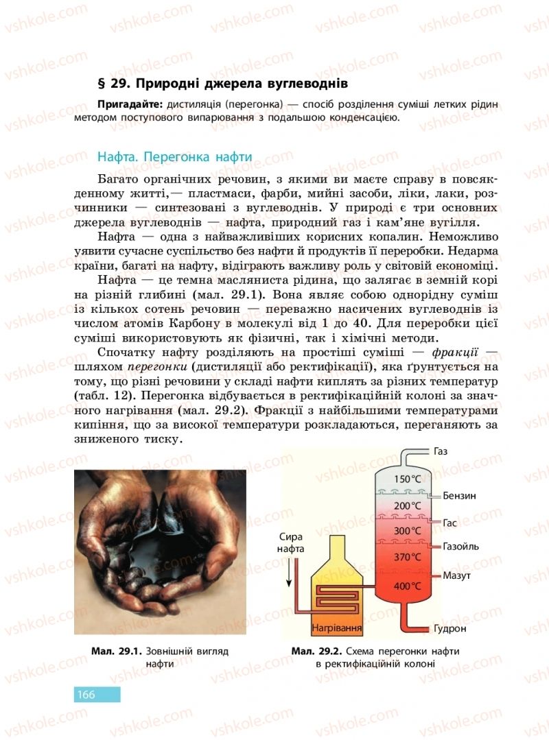 Страница 166 | Підручник Хімія 9 клас О.В. Григорович 2017