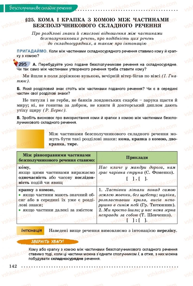 Страница 142 | Підручник Українська мова 9 клас О.В. Заболотний, В.В. Заболотний 2017