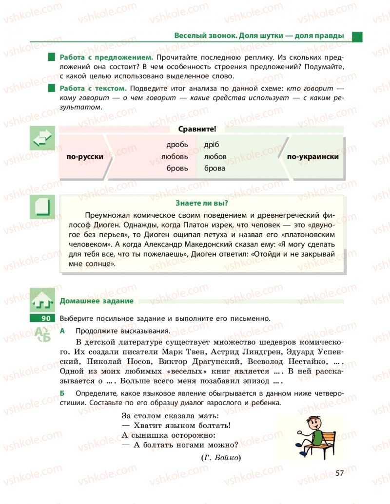 Страница 57 | Підручник Русский язык 9 клас Н.Ф. Баландина 2017 9 год обучения