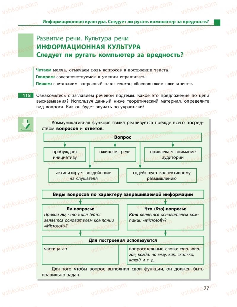 Страница 77 | Підручник Русский язык 9 клас Н.Ф. Баландина 2017 9 год обучения