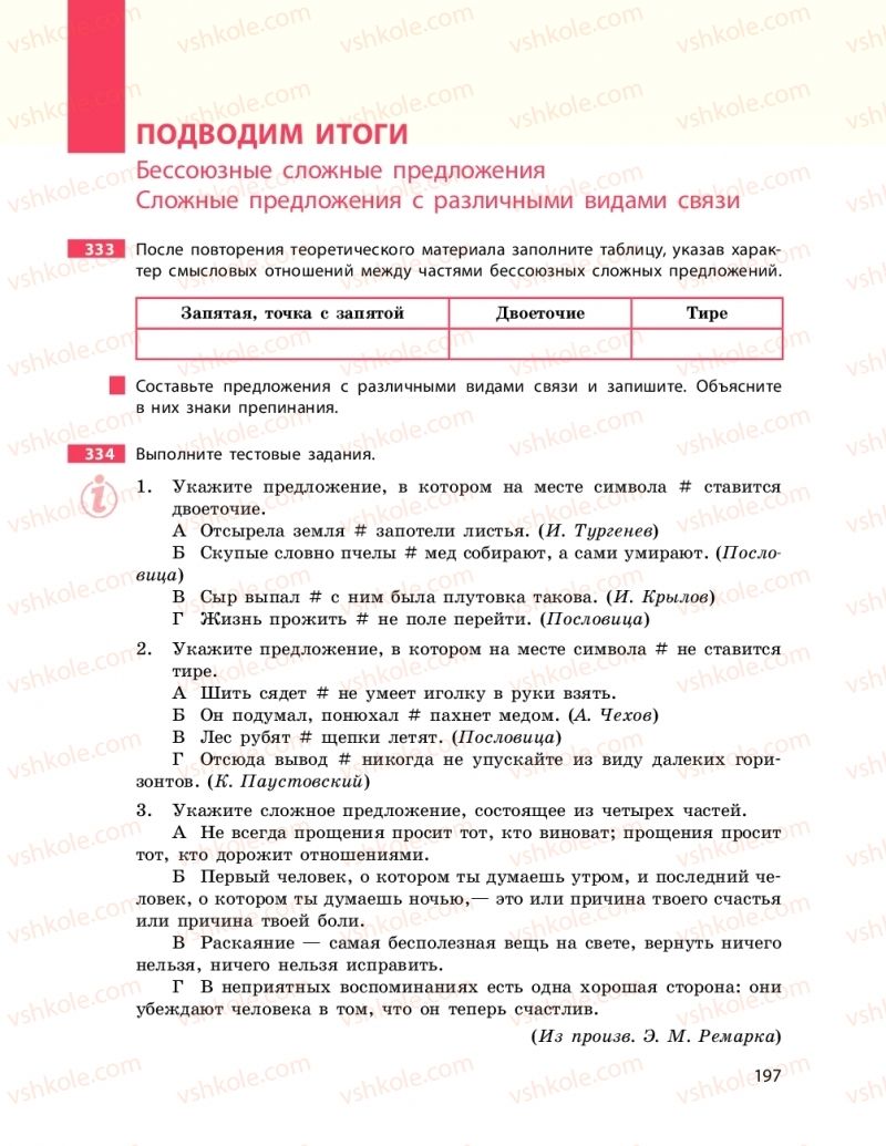 Страница 197 | Підручник Русский язык 9 клас Н.Ф. Баландина 2017 9 год обучения