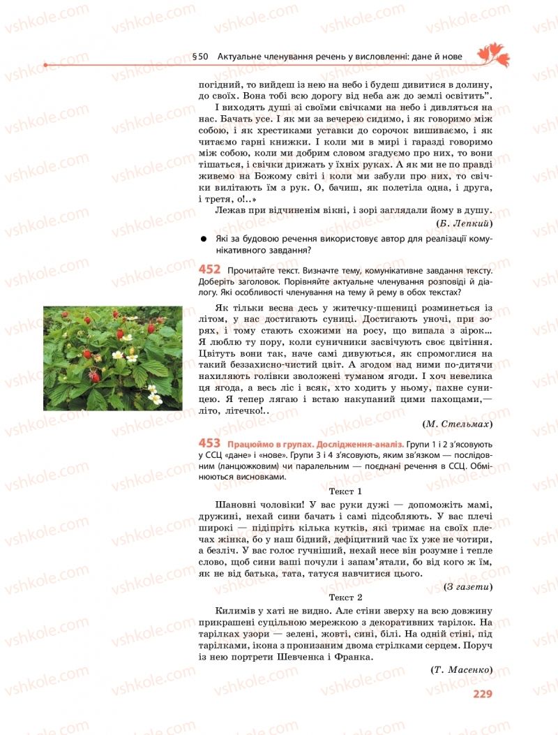 Страница 229 | Підручник Українська мова 9 клас О.В. Караман, О.М. Горошкіна 2017 Поглиблене вивчення