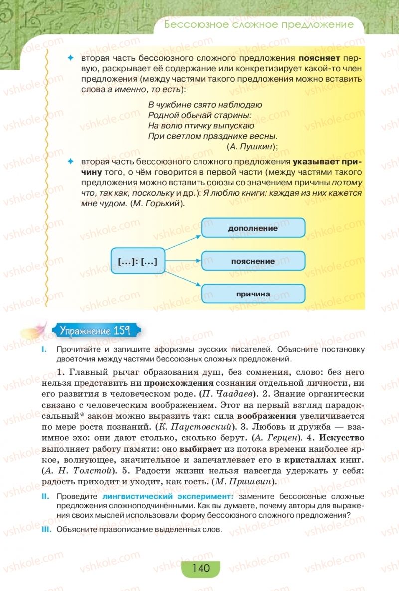 Страница 140 | Підручник Русский язык 9 клас Е.И. Быкова, Л.В. Давидюк, Е.Ф. Рачко 2017
