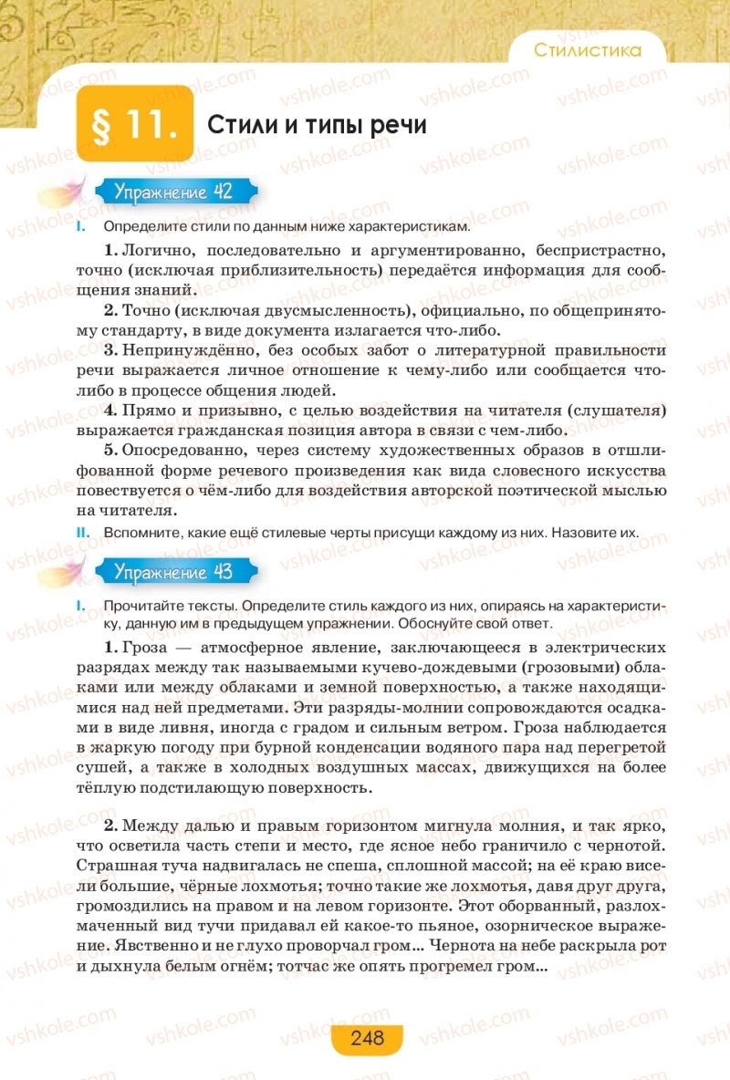 Страница 248 | Підручник Русский язык 9 клас Е.И. Быкова, Л.В. Давидюк, Е.Ф. Рачко 2017