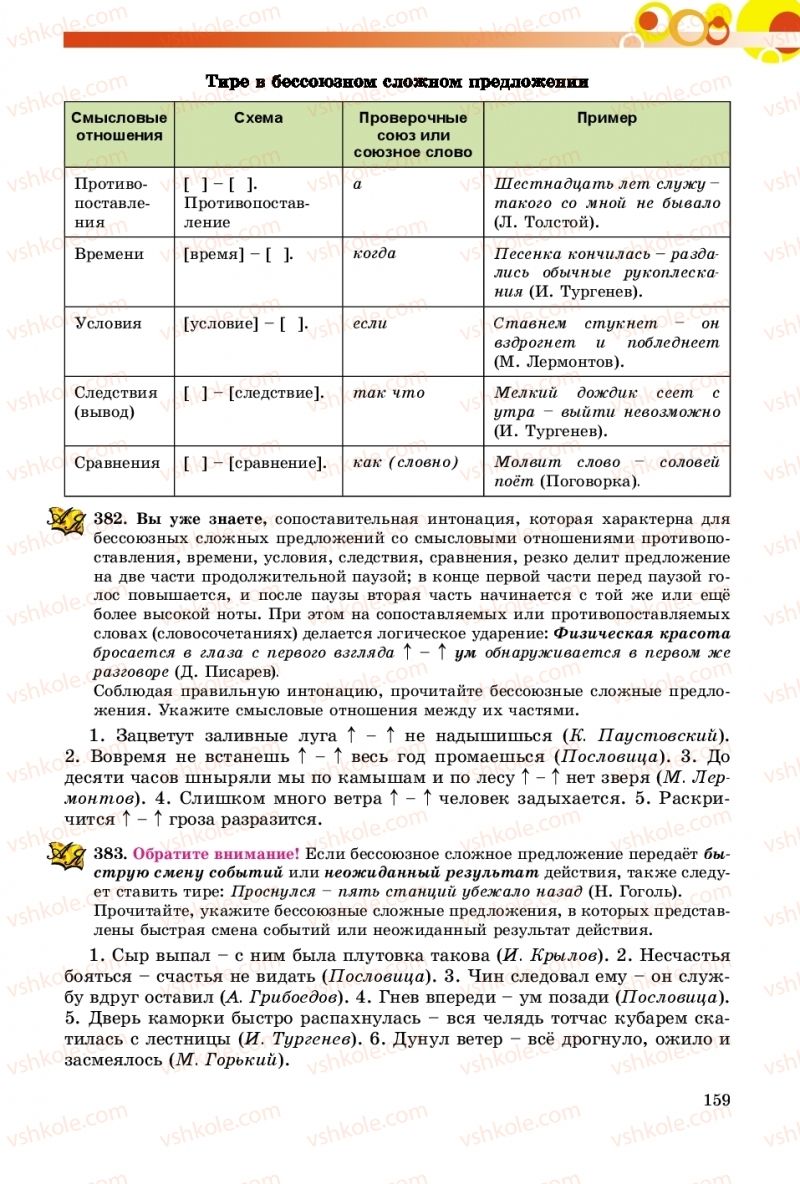 Страница 159 | Підручник Русский язык 9 клас Е.И. Самонова, О.Ю. Крюченкова 2017 9 год обучения