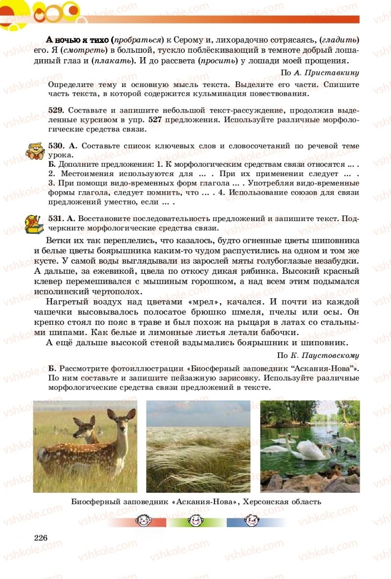 Страница 226 | Підручник Русский язык 9 клас Е.И. Самонова, О.Ю. Крюченкова 2017 9 год обучения