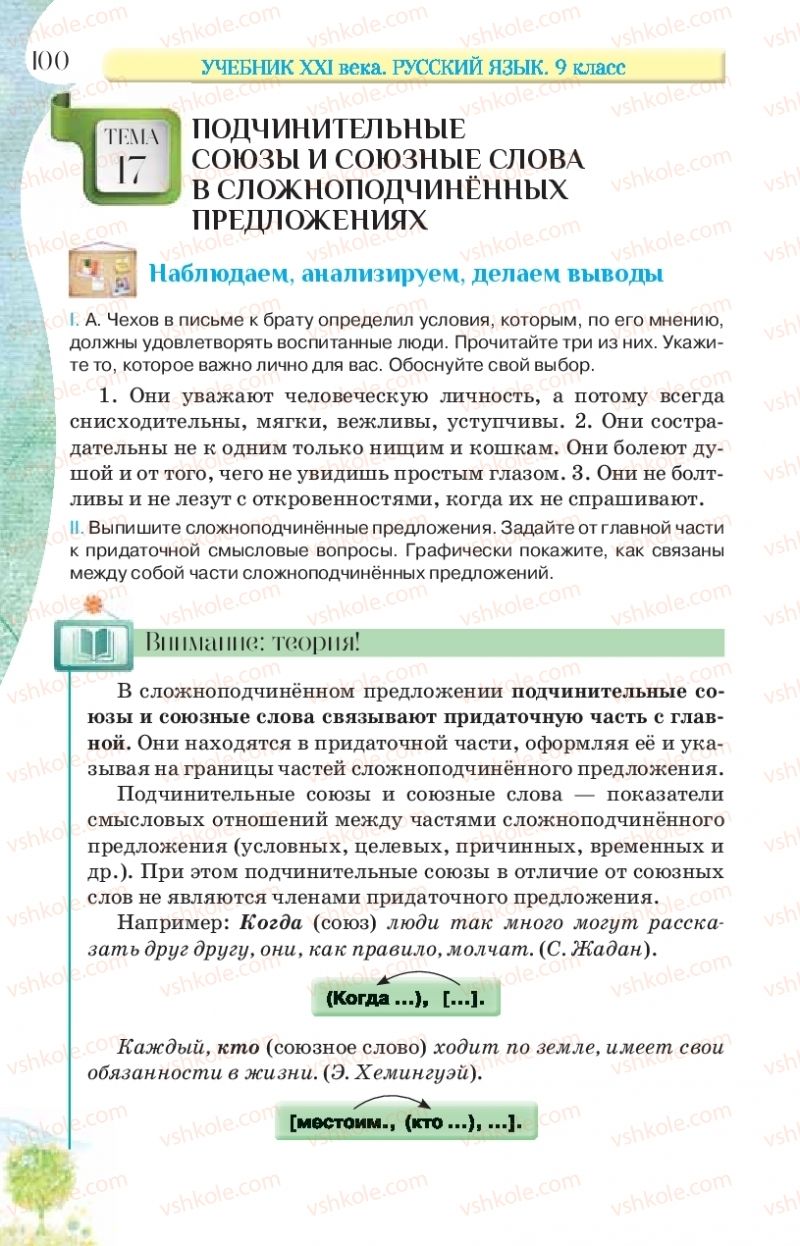 Страница 100 | Підручник Русский язык 9 клас Л.В Давидюк, В.И. Стативка, Е.Л. Фидкевич 2017 9 год обучения
