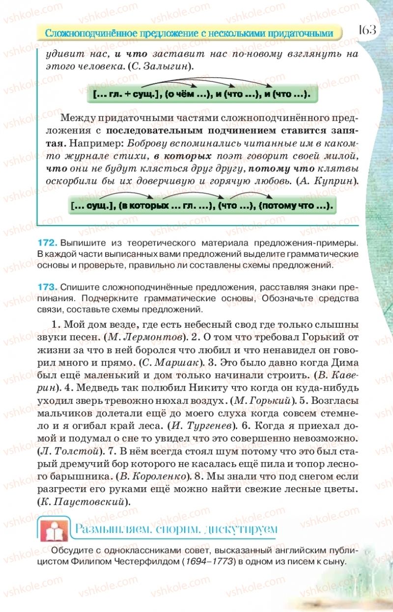 Страница 163 | Підручник Русский язык 9 клас Л.В Давидюк, В.И. Стативка, Е.Л. Фидкевич 2017 9 год обучения