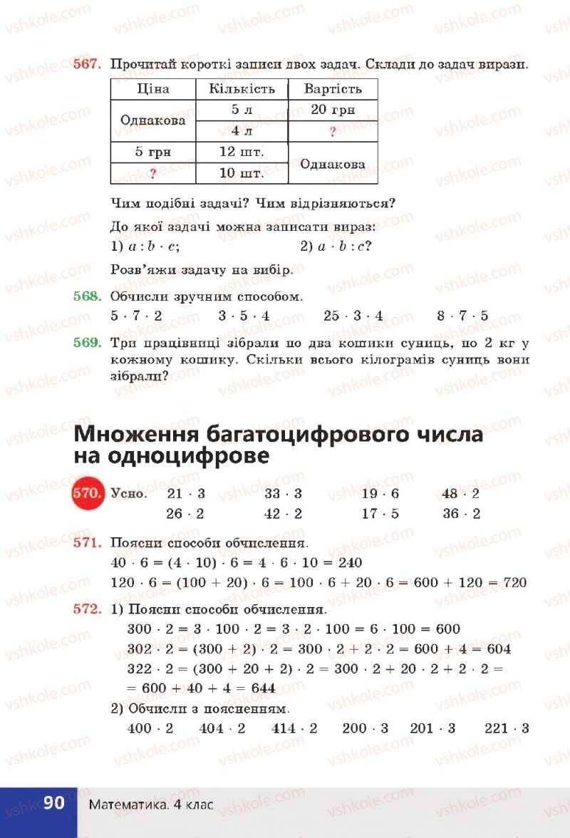 Страница 90 | Підручник Математика 4 клас Н.П. Листопад 2015