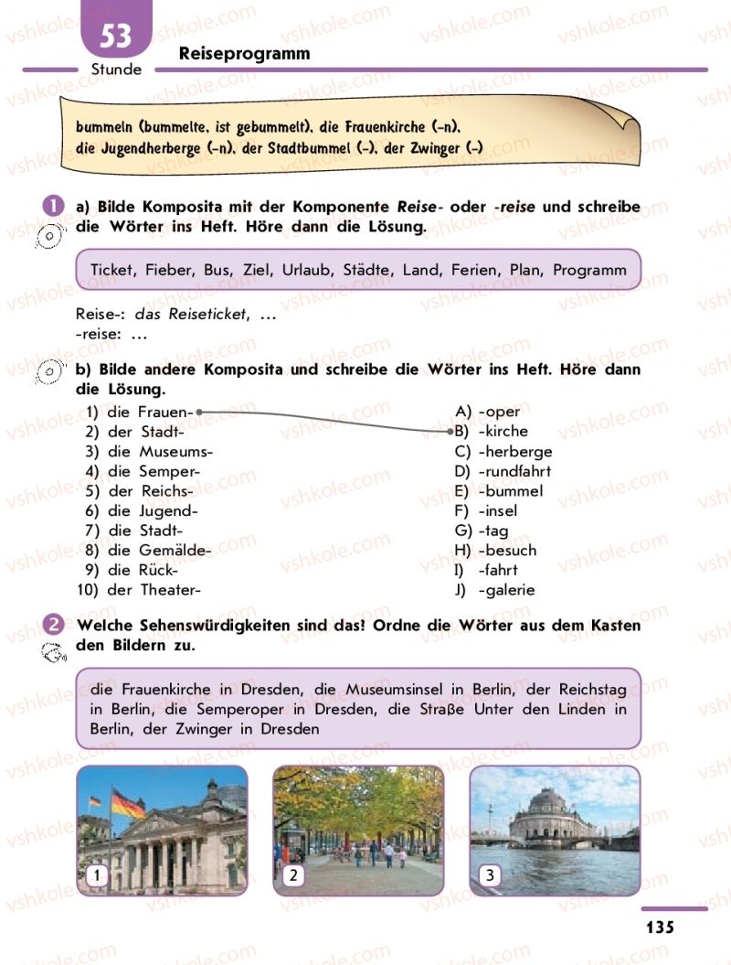 Страница 135 | Підручник Німецька мова 9 клас С.І. Сотникова, Г.В. Гоголєва 2017 5-й рік навчання