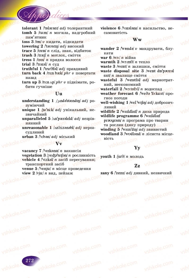 Страница 272 | Підручник Англiйська мова 9 клас А.М. Несвіт 2017