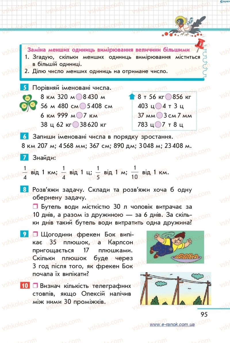 Страница 95 | Підручник Математика 4 клас С.О. Скворцова, О.В. Онопрієнко 2015 1 частина