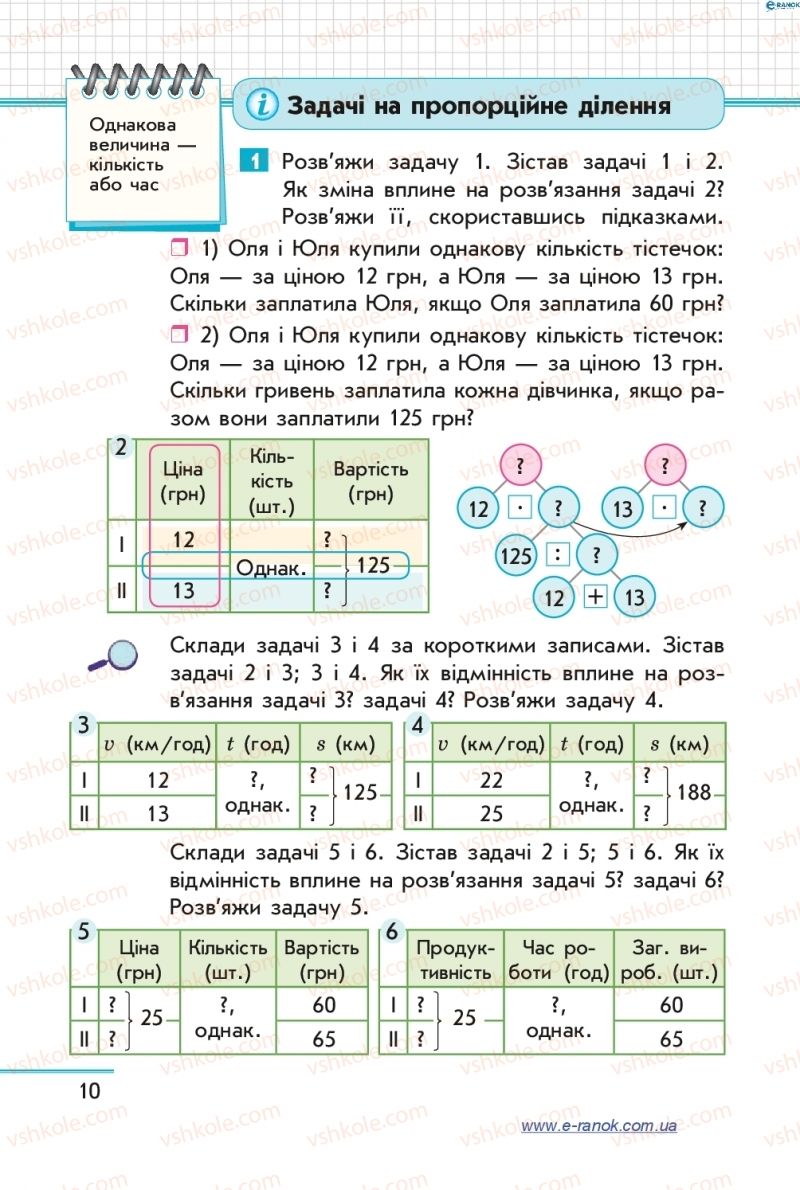 Страница 10 | Підручник Математика 4 клас С.О. Скворцова, О.В. Онопрієнко 2015 2 частина