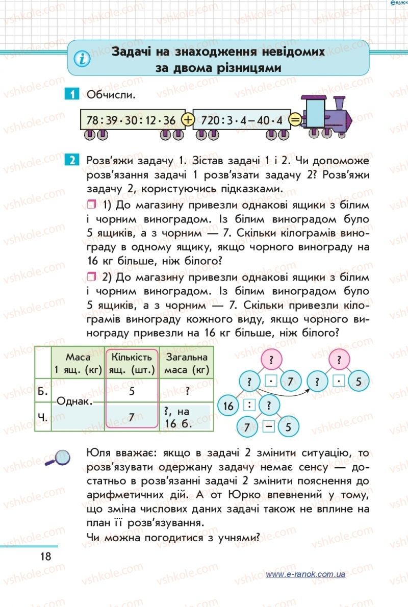 Страница 18 | Підручник Математика 4 клас С.О. Скворцова, О.В. Онопрієнко 2015 2 частина