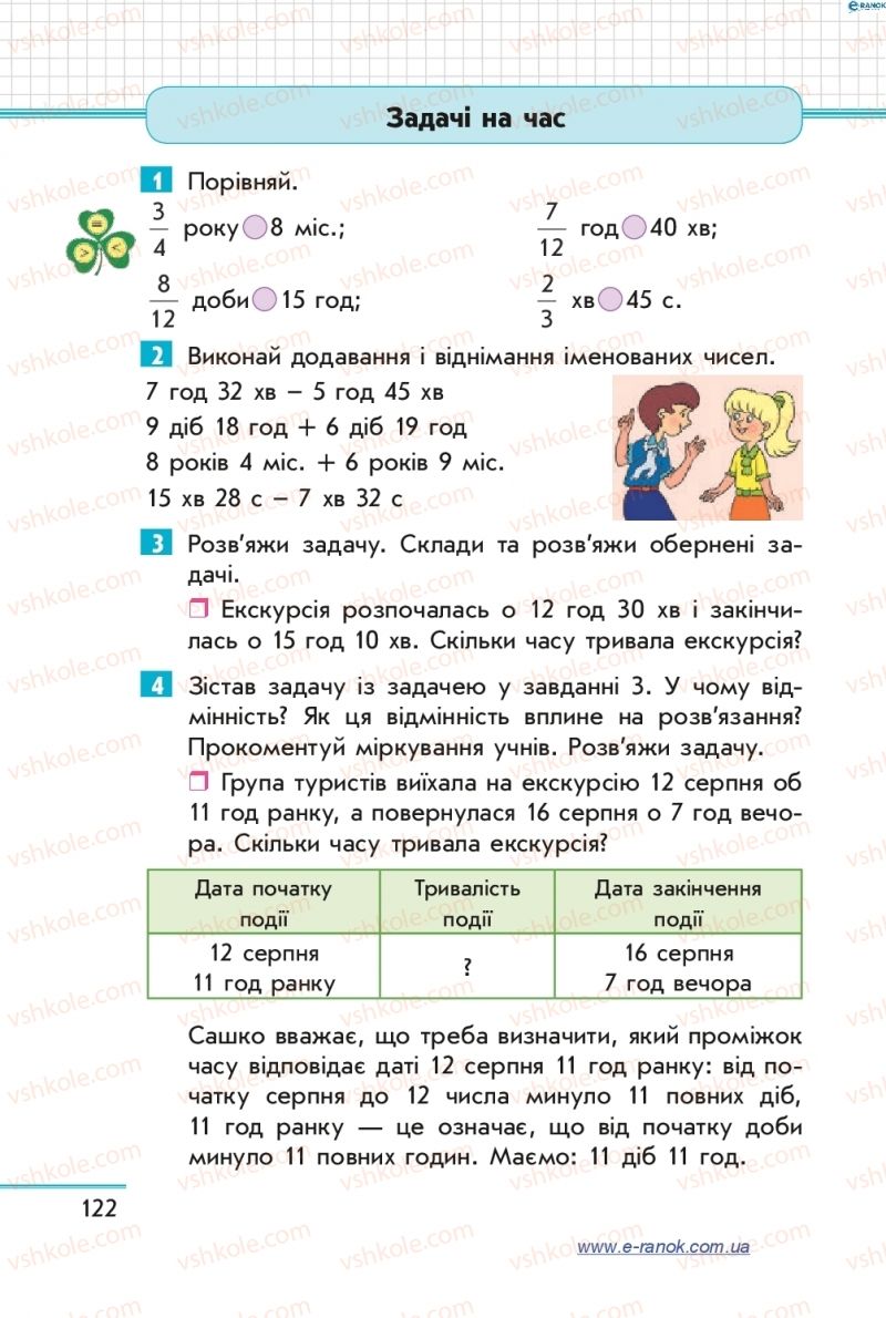 Страница 122 | Підручник Математика 4 клас С.О. Скворцова, О.В. Онопрієнко 2015 2 частина