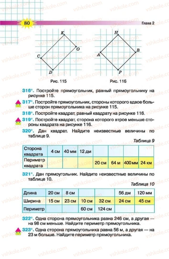 Страница 80 | Підручник Математика 5 клас Н.А. Тарасенкова, І.М. Богатирьова, О.П. Бочко 2013 На російській мові
