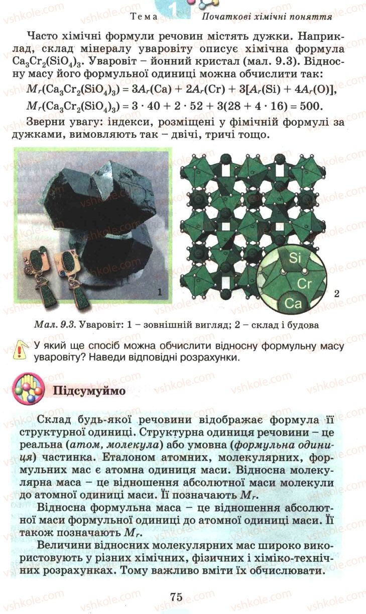 Страница 75 | Підручник Хімія 7 клас Г.А. Лашевська 2007