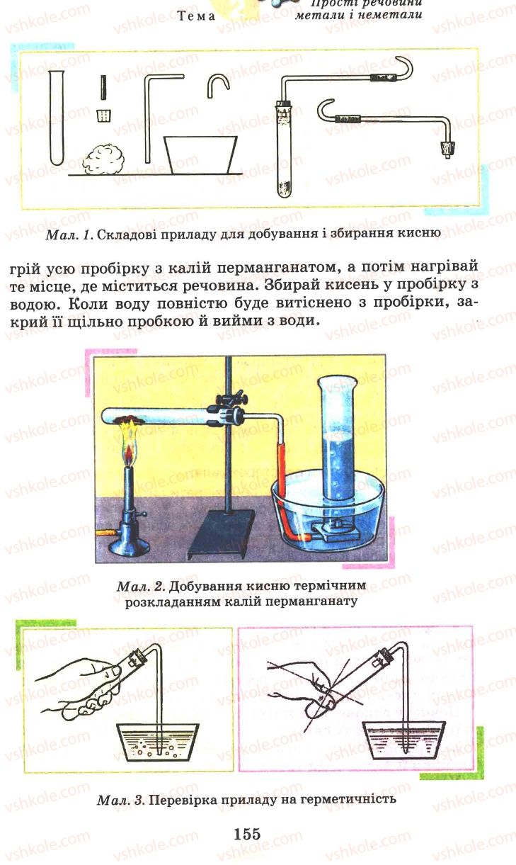 Страница 155 | Підручник Хімія 7 клас Г.А. Лашевська 2007