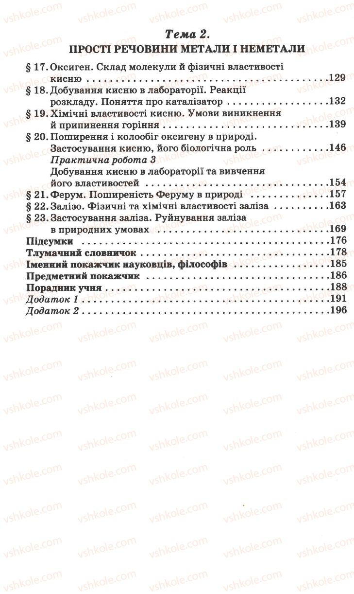 Страница 198 | Підручник Хімія 7 клас Г.А. Лашевська 2007