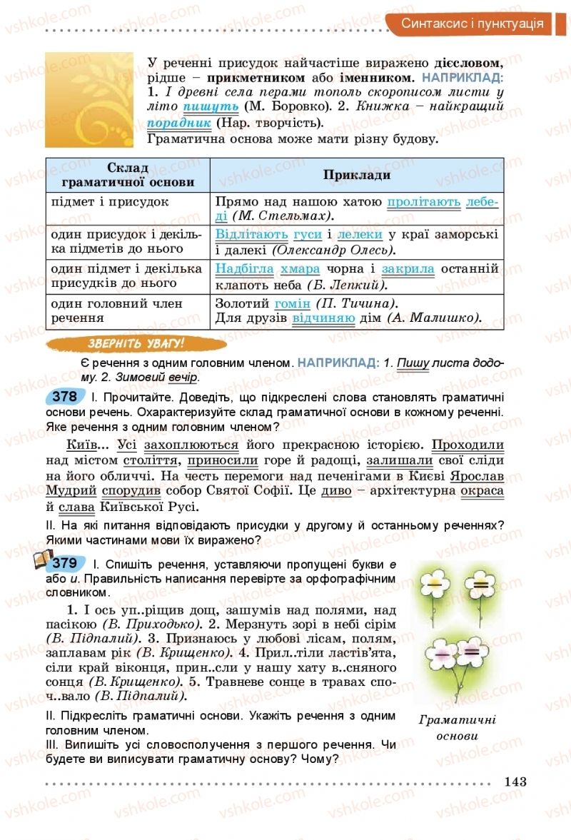 Страница 143 | Підручник Українська мова 5 клас О.В. Заболотний, В.В. Заболотний 2018