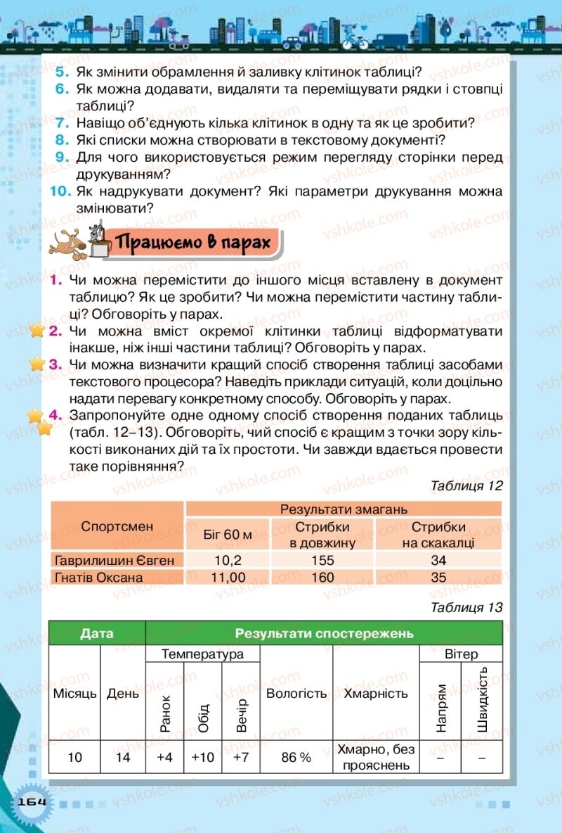 Страница 164 | Підручник Інформатика 5 клас Н.В. Морзе, О.В. Барна, В.П. Вембер 2018