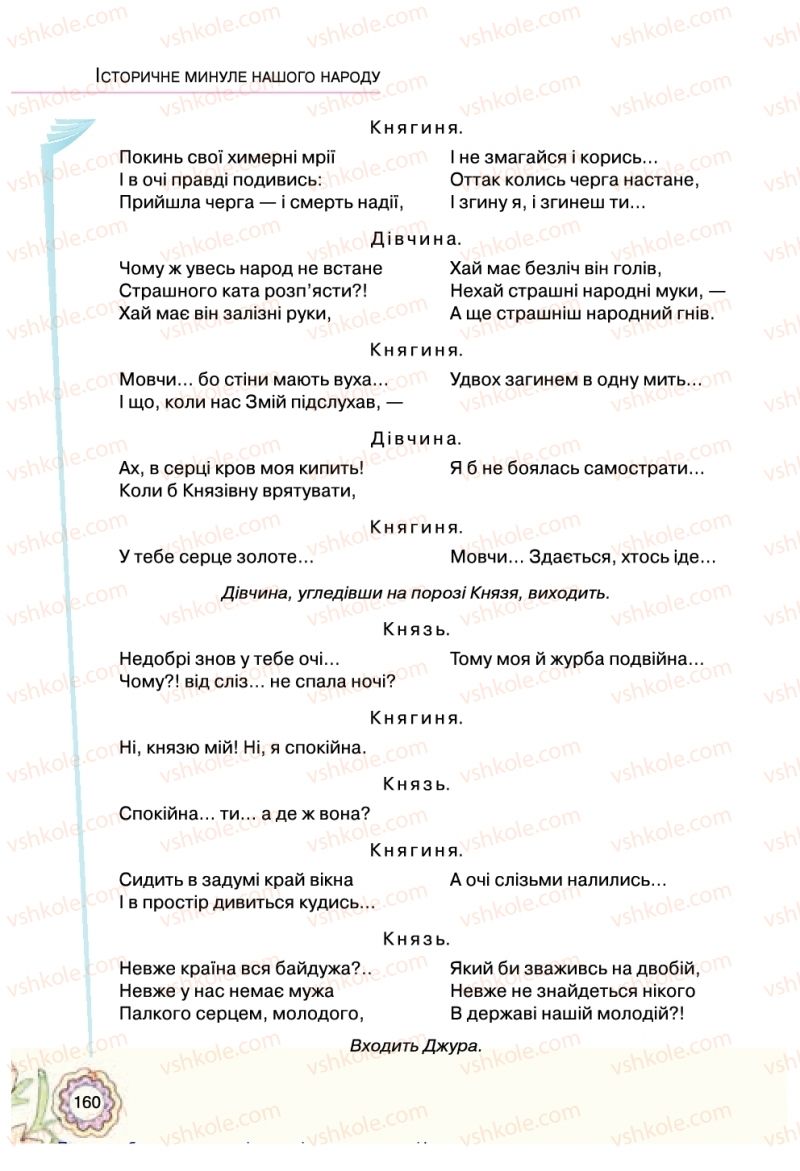 Страница 160 | Підручник Українська література 5 клас Л.Т. Коваленко 2018