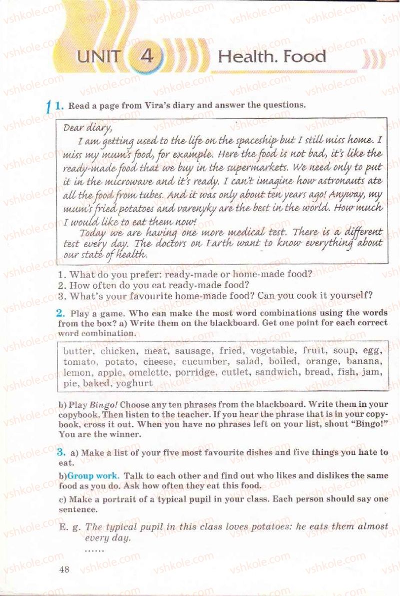 Страница 48 | Підручник Англiйська мова 6 клас Л.В. Биркун 2006