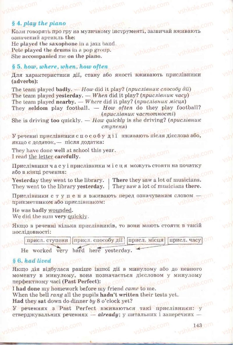 Страница 143 | Підручник Англiйська мова 6 клас Л.В. Биркун 2006