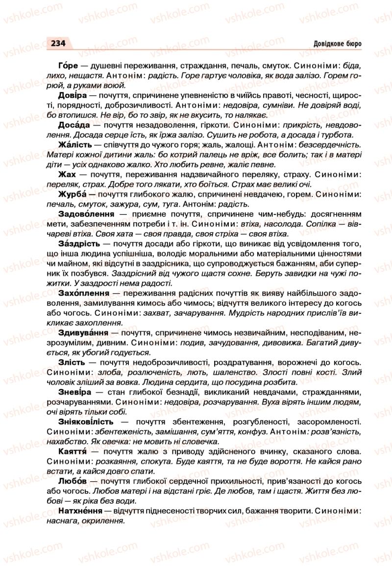 Страница 234 | Підручник Українська мова 5 клас О.П. Глазова 2018