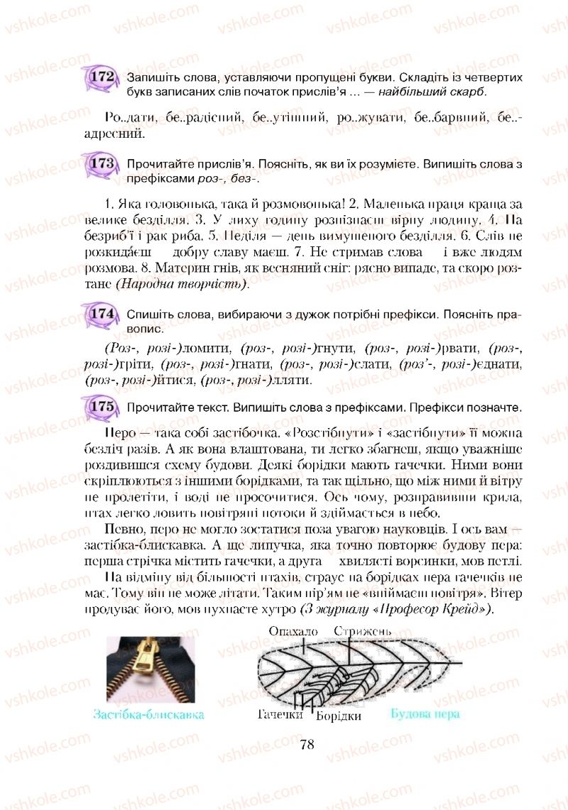 Страница 78 | Підручник Українська мова 5 клас С.Я. Єрмоленко, В.Т. Сичова 2018
