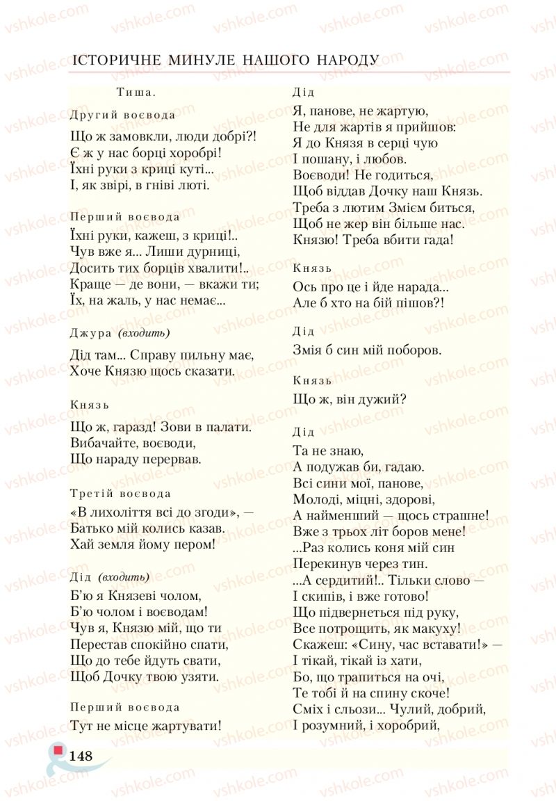 Страница 148 | Підручник Українська література 5 клас О.М. Авраменко  2018