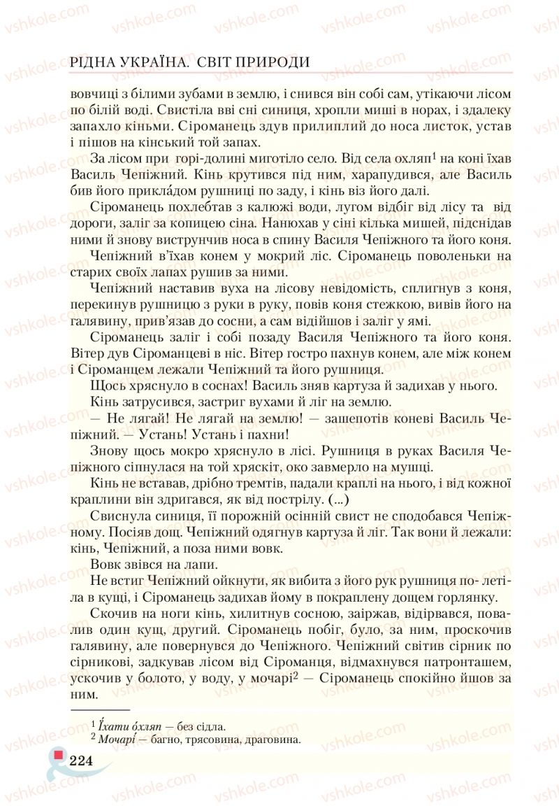 Страница 224 | Підручник Українська література 5 клас О.М. Авраменко  2018
