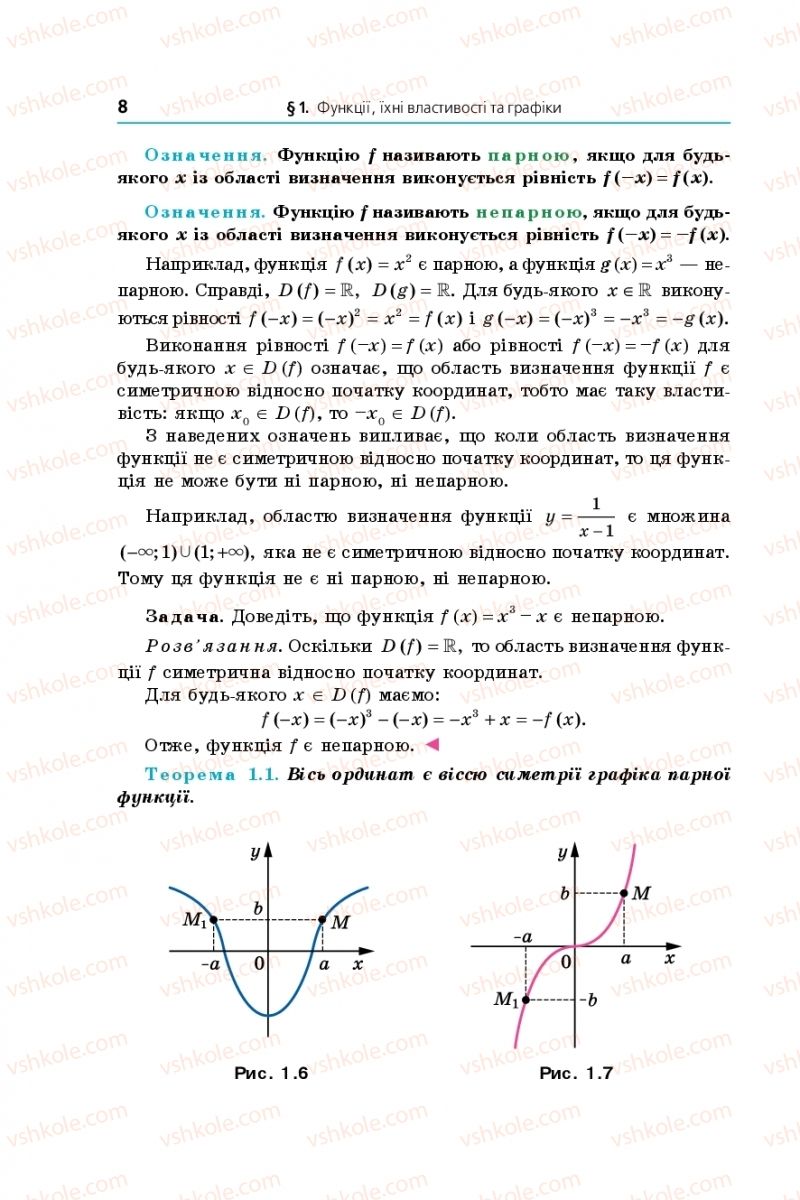 Страница 8 | Підручник Математика 10 клас А.Г. Мерзляк, Д.А. Номіровський, В.Б. Полонський, М.С. Якір 2018