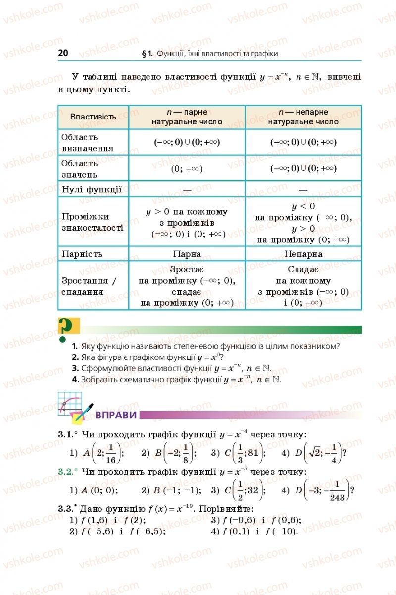Страница 20 | Підручник Математика 10 клас А.Г. Мерзляк, Д.А. Номіровський, В.Б. Полонський, М.С. Якір 2018