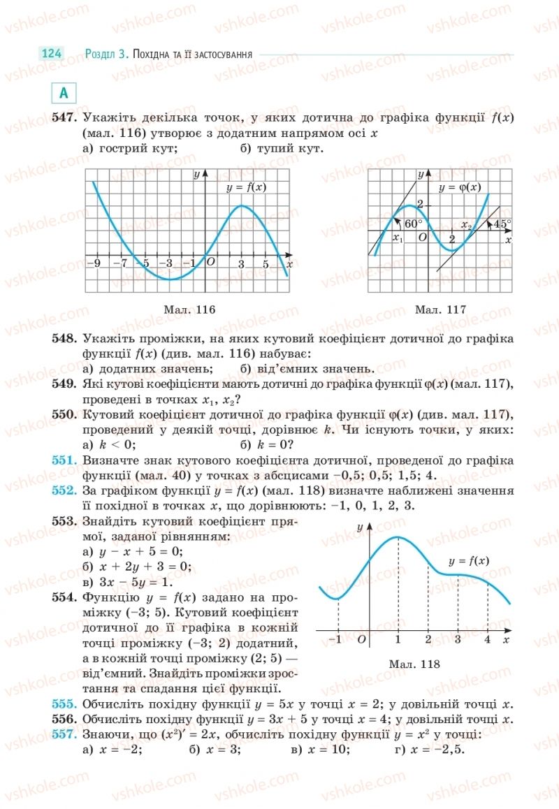 Страница 124 | Підручник Математика 10 клас Г.П. Бевз, В.Г. Бевз  2018 Рівень стандарту