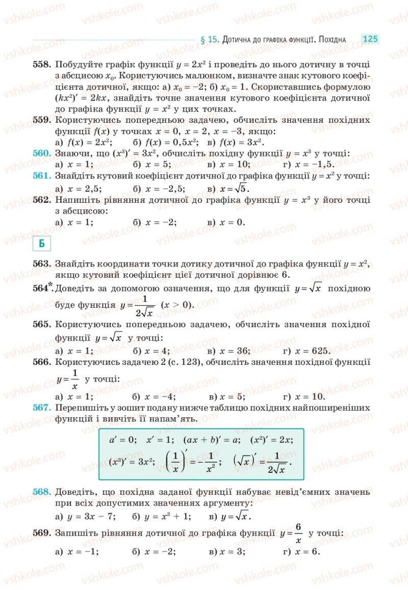 Страница 125 | Підручник Математика 10 клас Г.П. Бевз, В.Г. Бевз  2018 Рівень стандарту