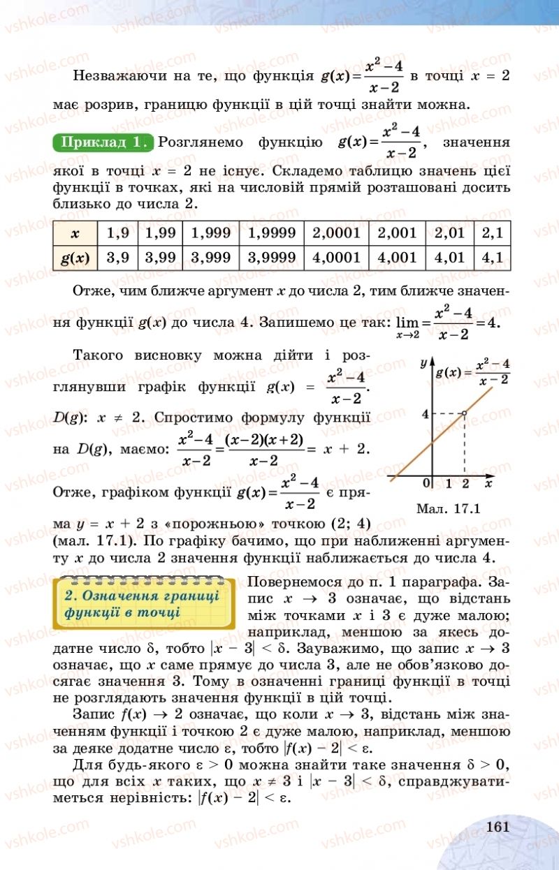 Страница 161 | Підручник Математика 10 клас О.С. Істер 2018