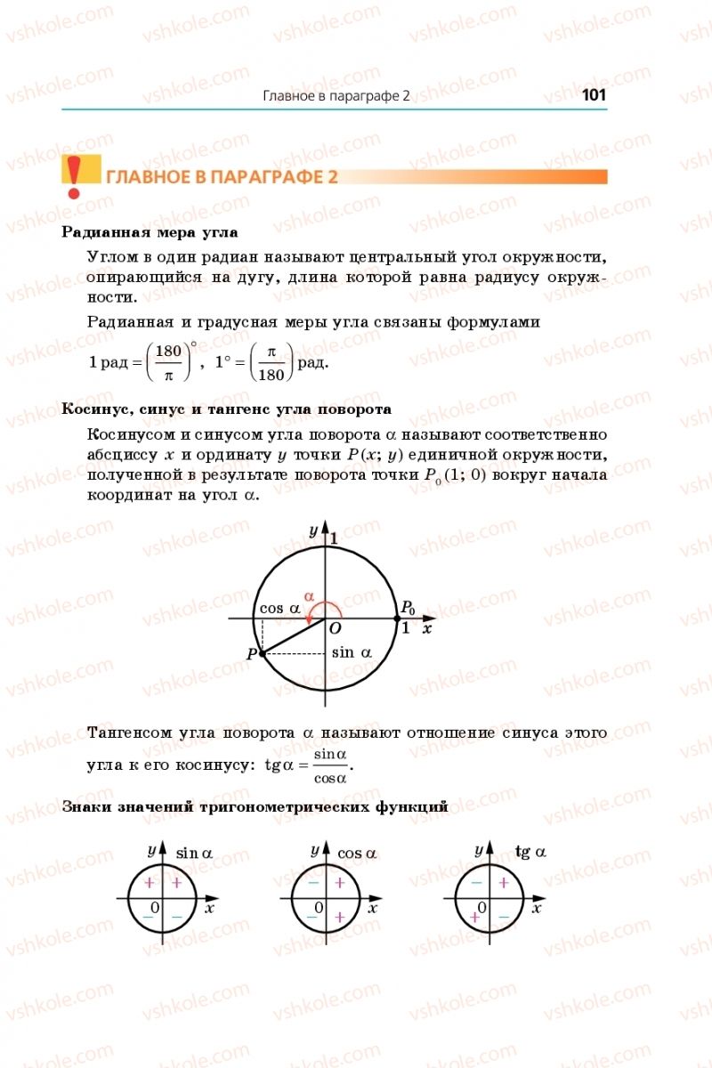 Страница 101 | Підручник Математика 10 клас А.Г. Мерзляк, Д.А. Номіровський, В.Б. Полонський, М. С. Якір 2018 На російській мові