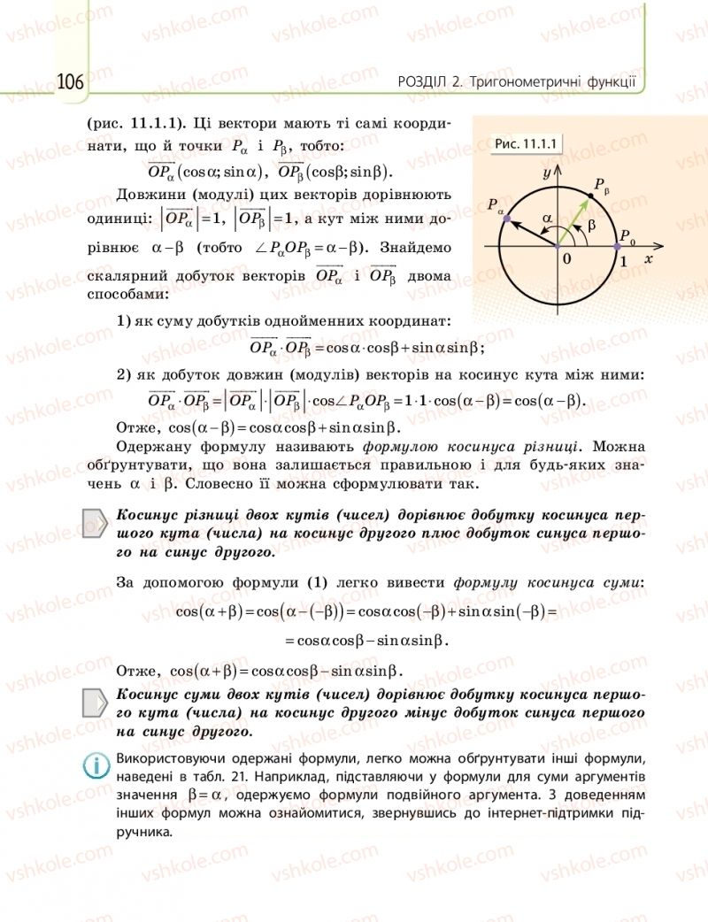 Страница 106 | Підручник Математика 10 клас Є.П. Нелін 2018 Рівень стандарту