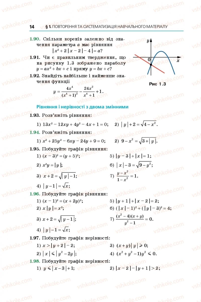Страница 14 | Підручник Алгебра 10 клас А.Г. Мерзляк, Д.А. Номіровський, В.Б. Полонський, М.С. Якір 2018 Поглиблений рівень вивчення